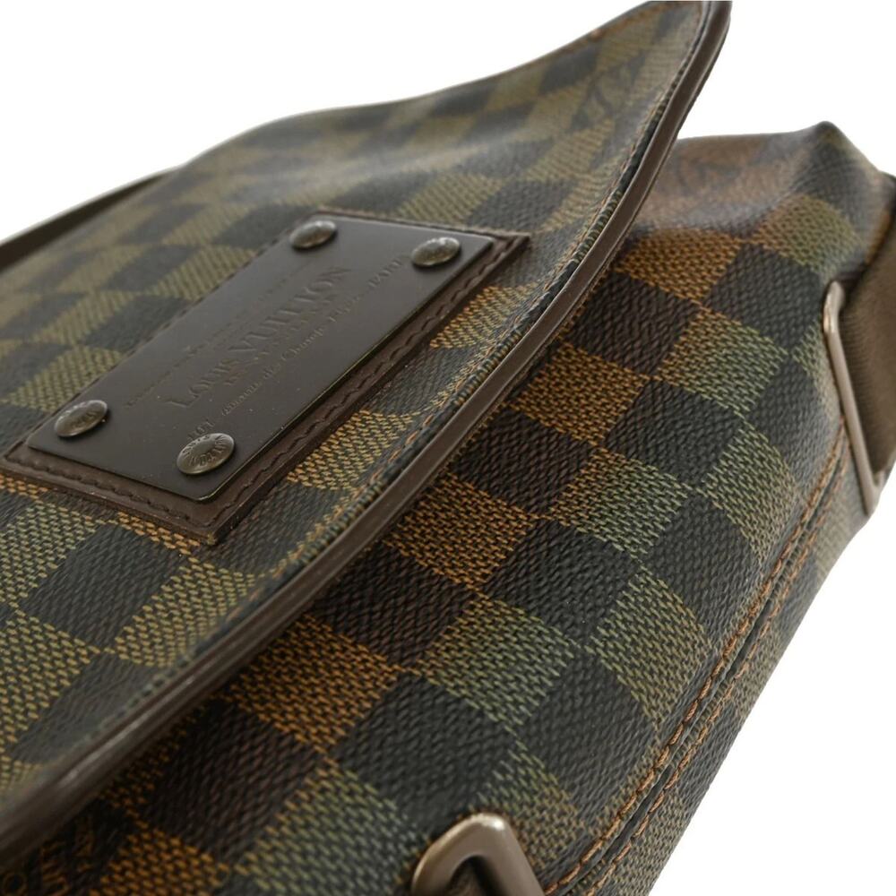 Louis Vuitton Brooklyn PM Damier Ebene Messenger Crossbody Bag Brown Unisex - Picture 7 of 16